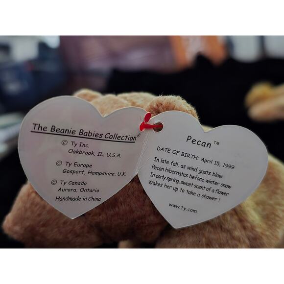 Ty Beanie Baby Set of 4 Freckles, Roary, Peacan, and Spike EUC - Picture 10 of 13